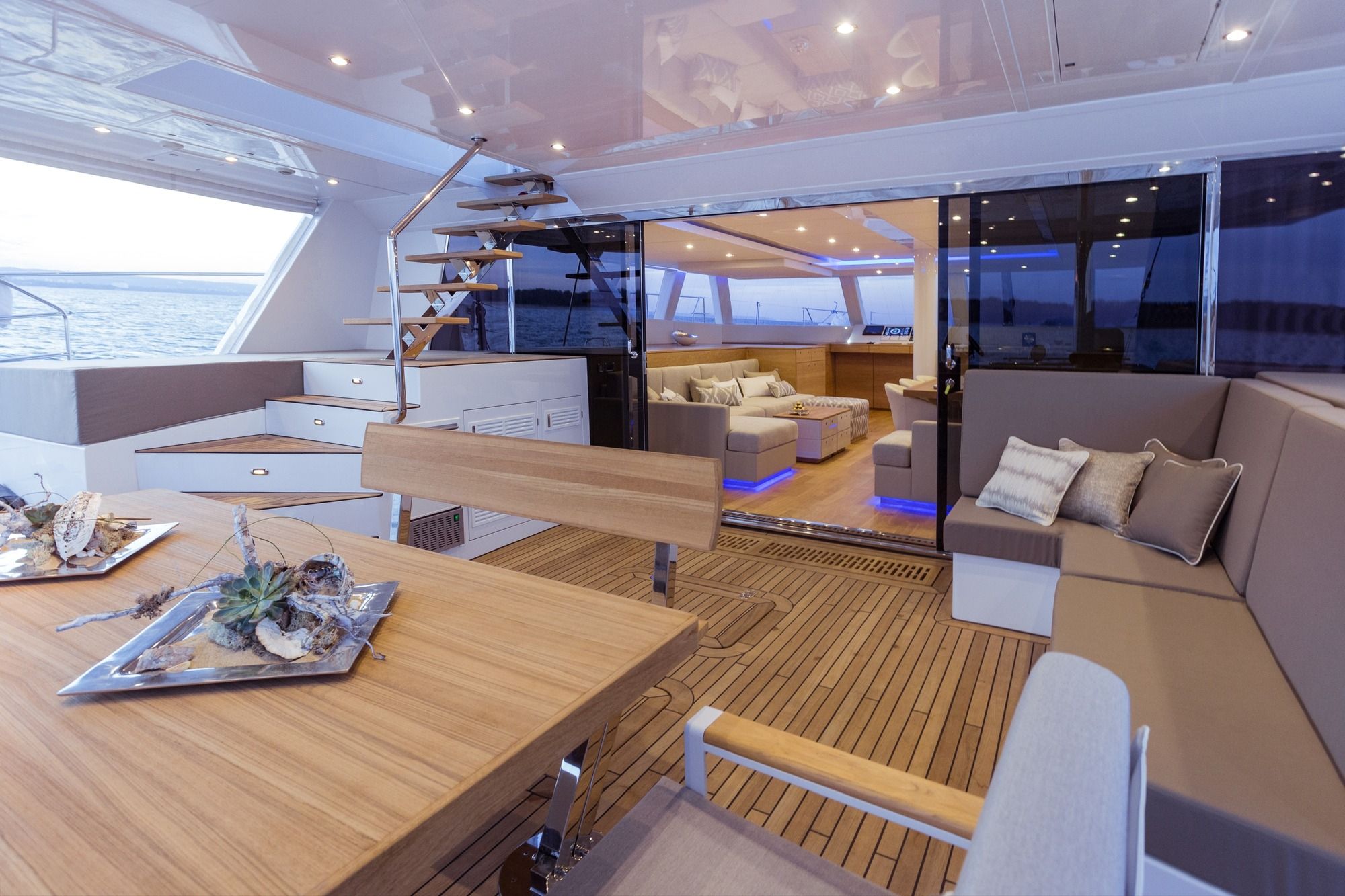 DIANA Sunreef 74 Luxury Catamaran Aft Deck