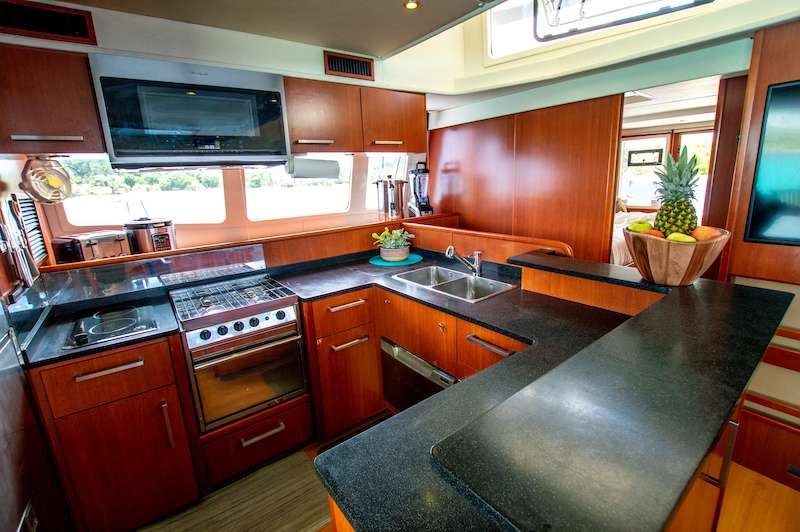 saloon galley area