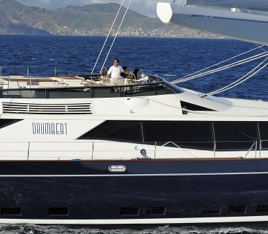 DRUMBEAT Alloy 53m Luxury Sailing Yacht Running