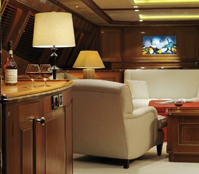 DRUMBEAT Alloy 53m Luxury Sailing Yacht Bar