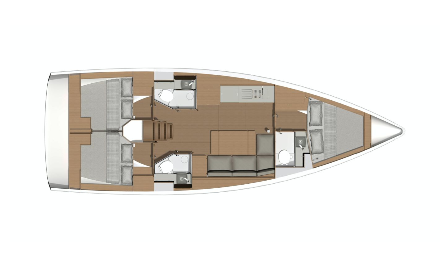 Dufour 390GL Layout