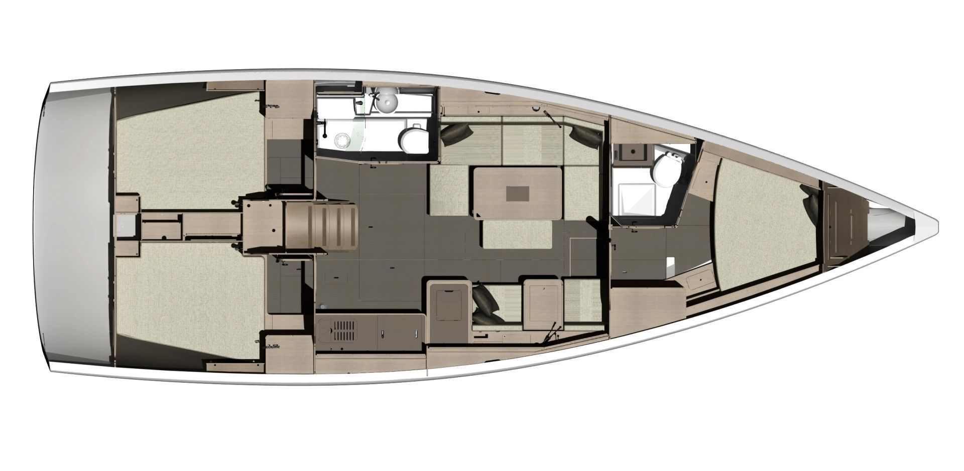 Dufour 412 Layout