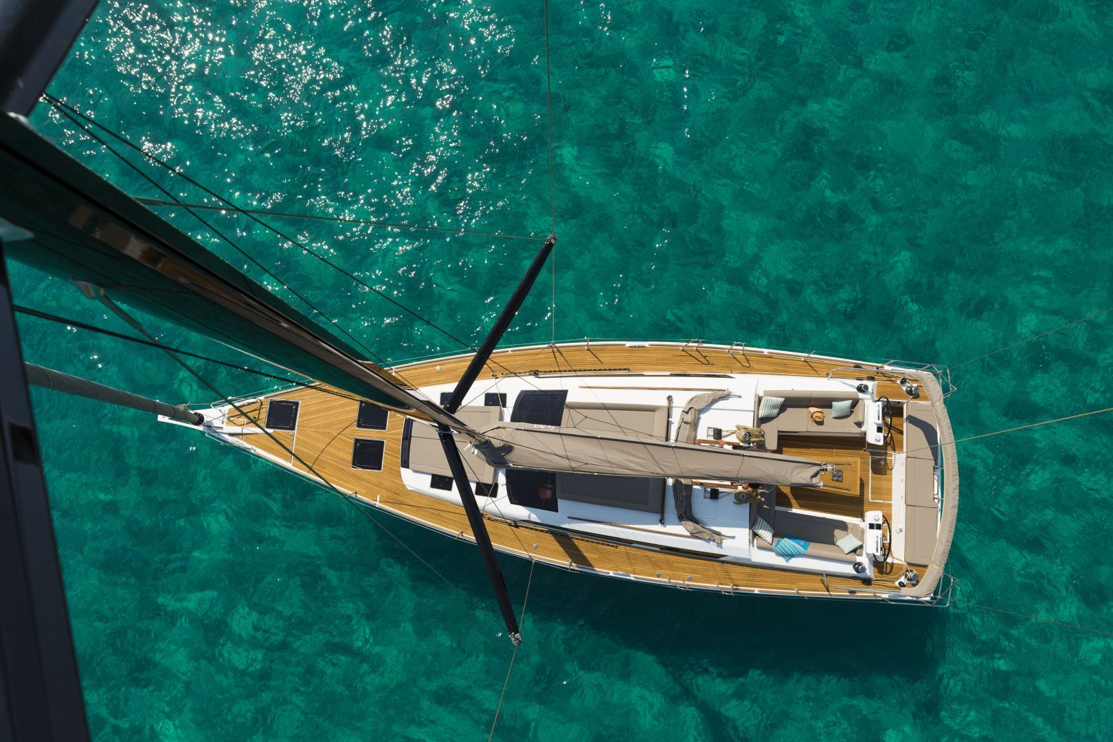 Dufour 520 Aerial View