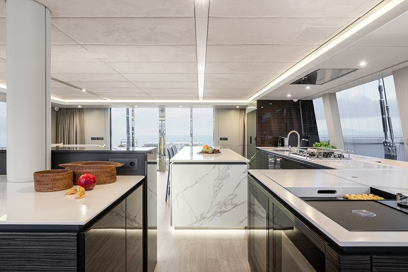 saloon galley area