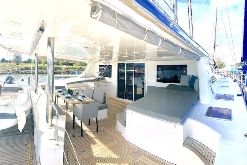 Excess Sunreef 70 Aft Deck