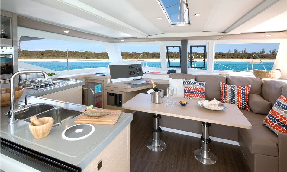 Fountaine Pajot Lucia 40 Kitchen and Salon