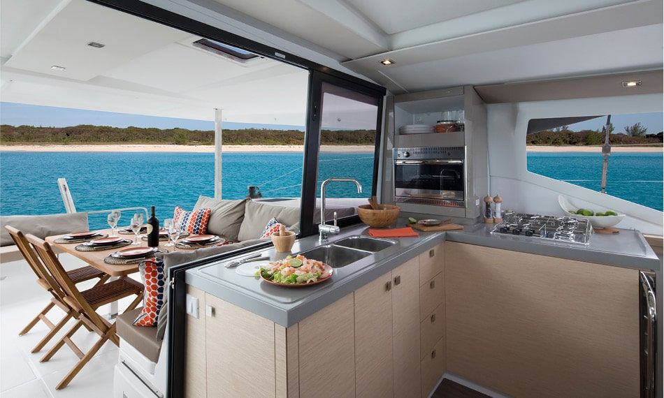 Fountaine Pajot Lucia 40 Kitchen and Dinning