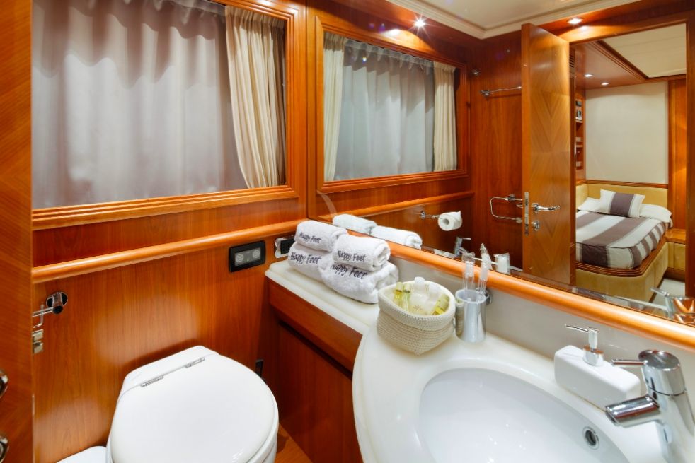 En suite toilet