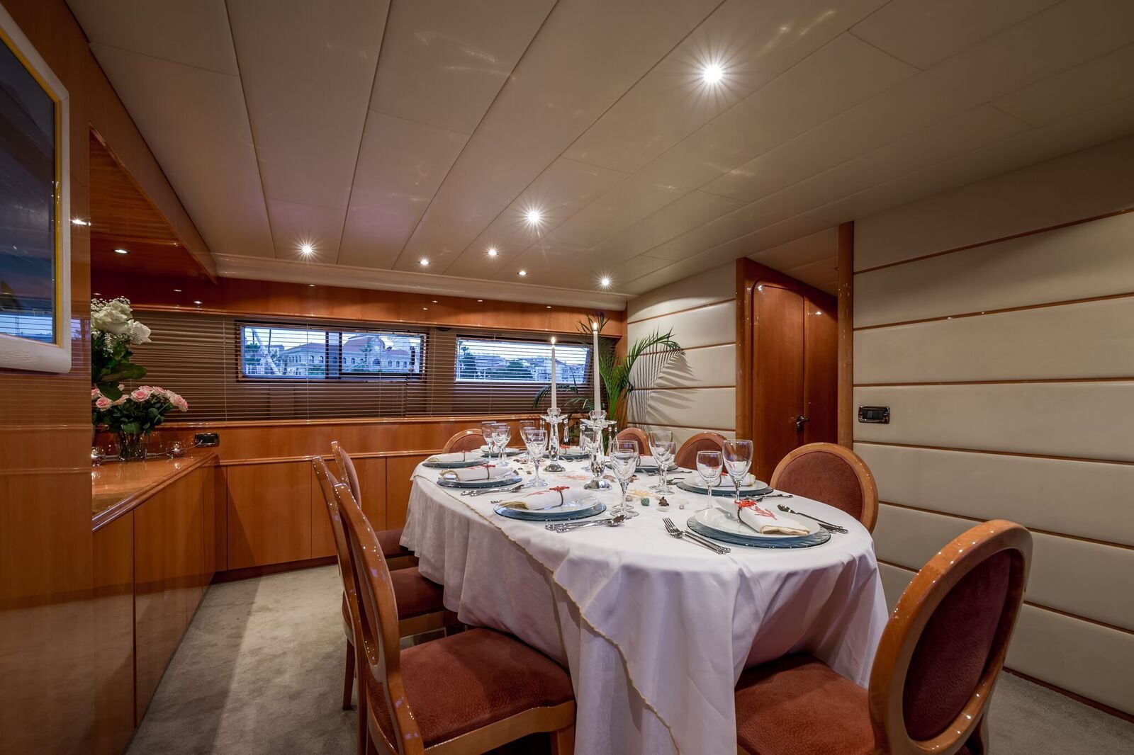 INDULGENCE OF POOLE Mangusta 86 Luxury Superyacht Dining Table