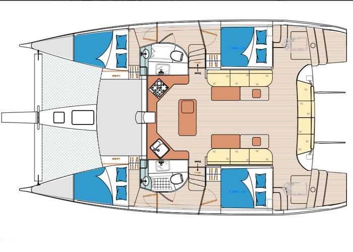 Island Spirit 410 - Layout