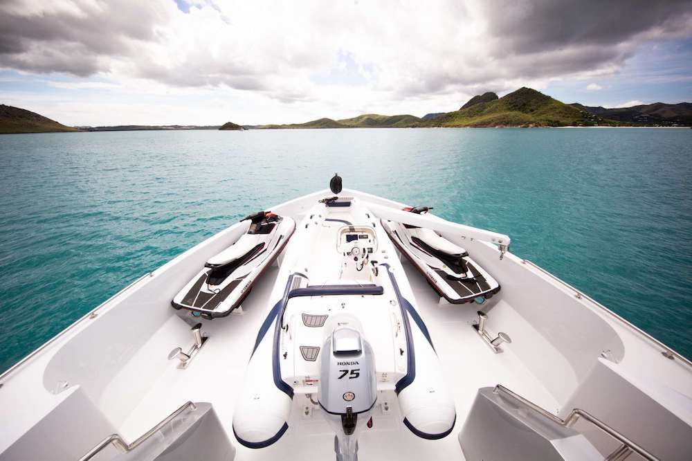 JUST ENOUGH Motor Yacht Bow