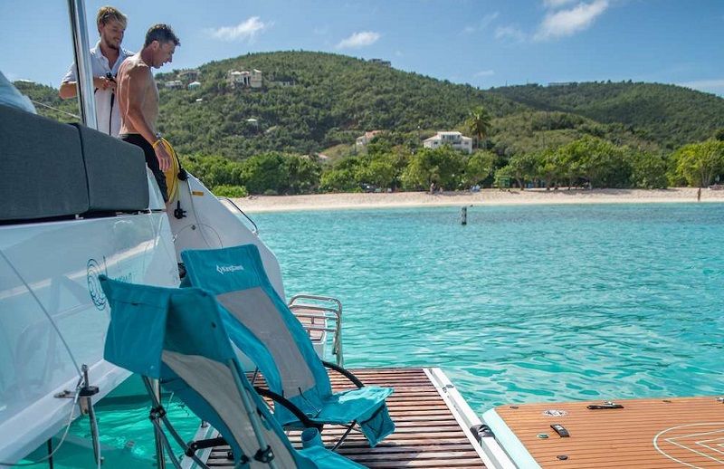 swimming platform