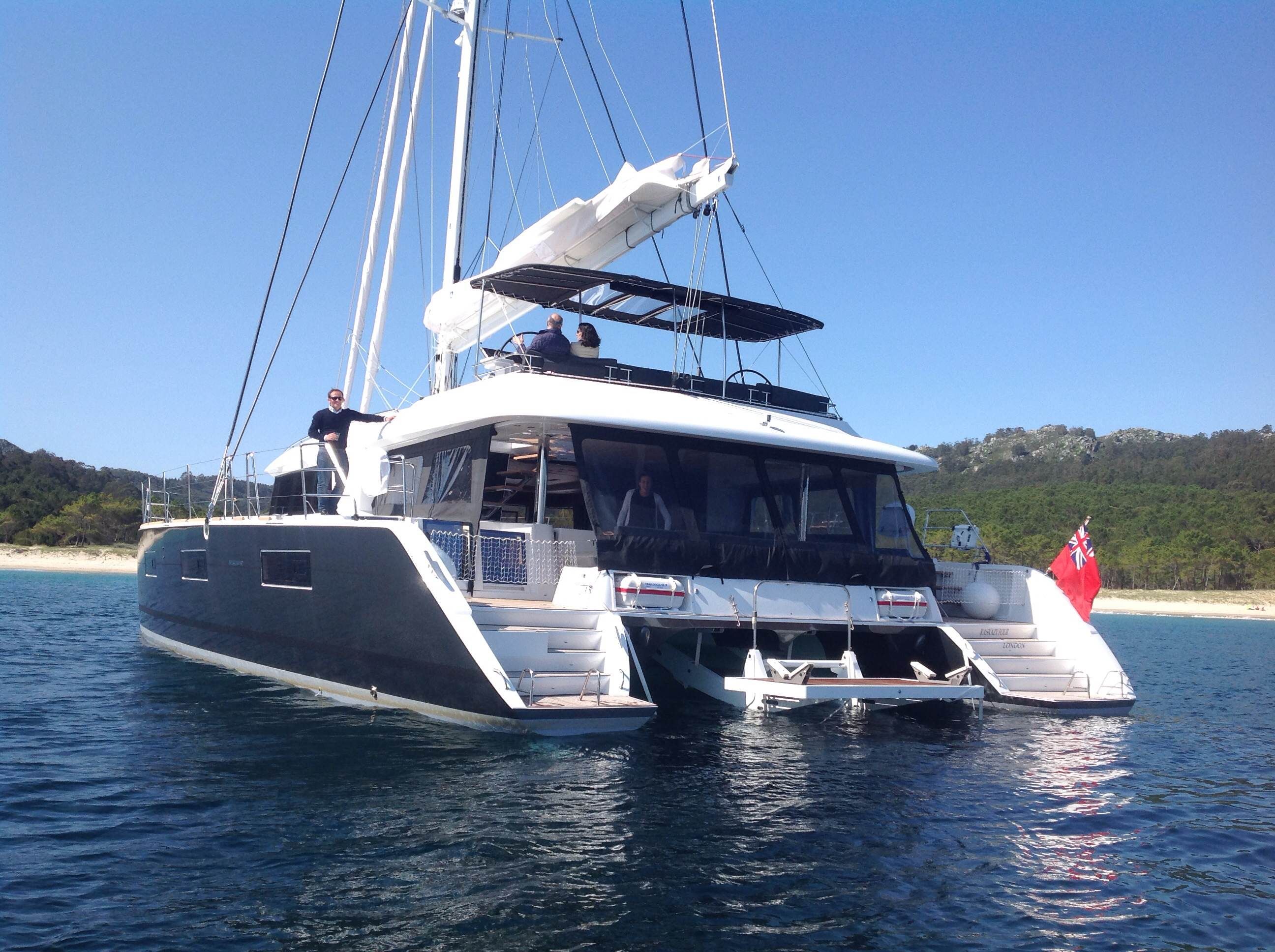 KASKAZI FOUR Lagoon 620 Luxury Catamaran Rear View