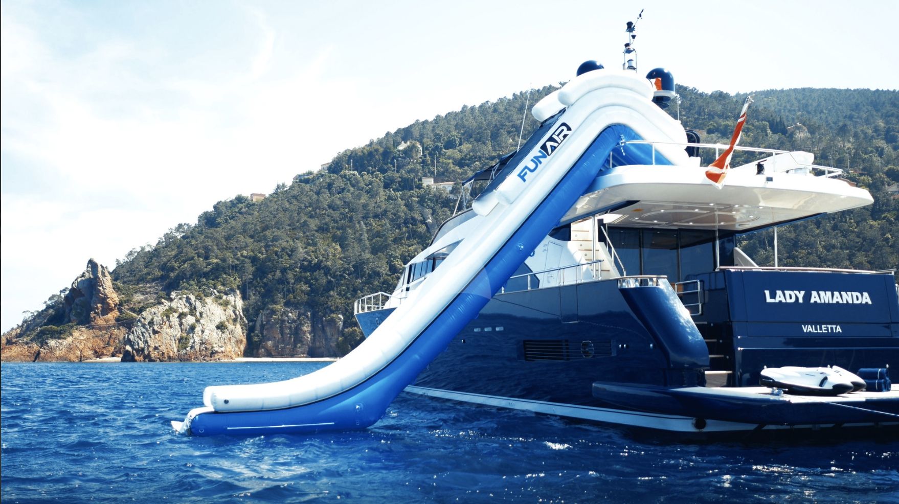 water slide