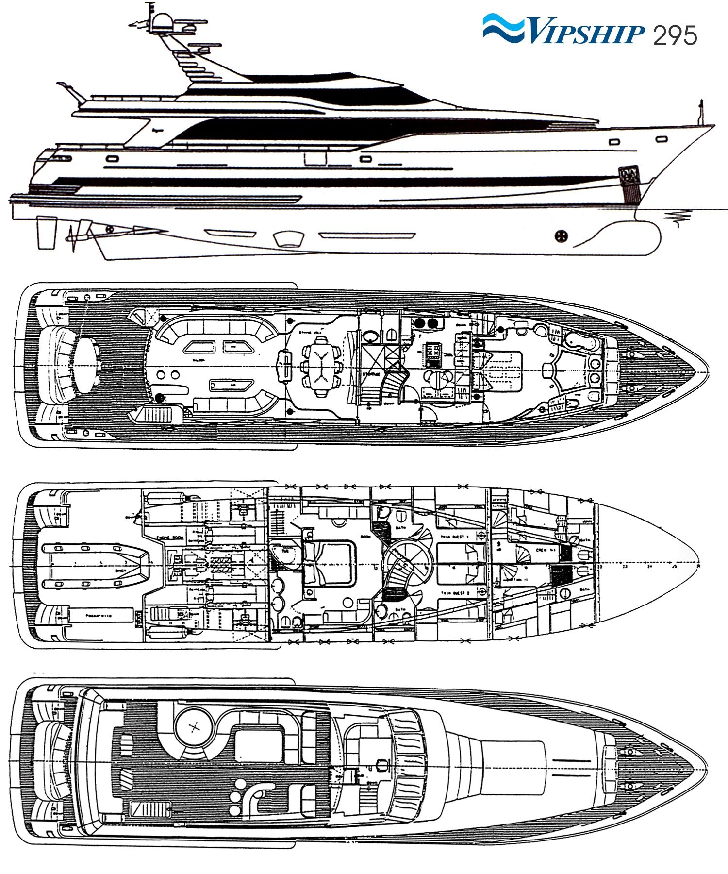 LADY P - Crewed Motor Yacht - Layout