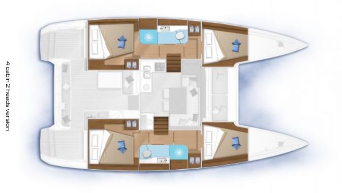Lagoon 40 - Layout