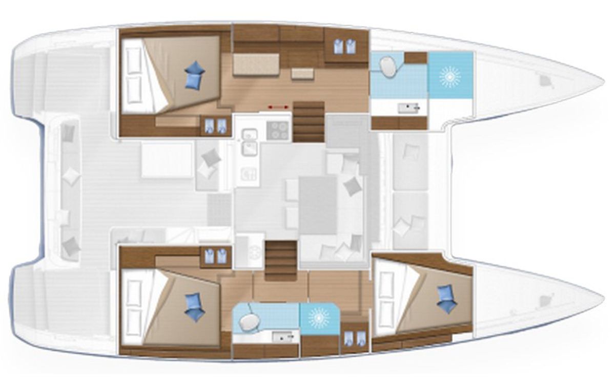 Lagoon 40 Layout