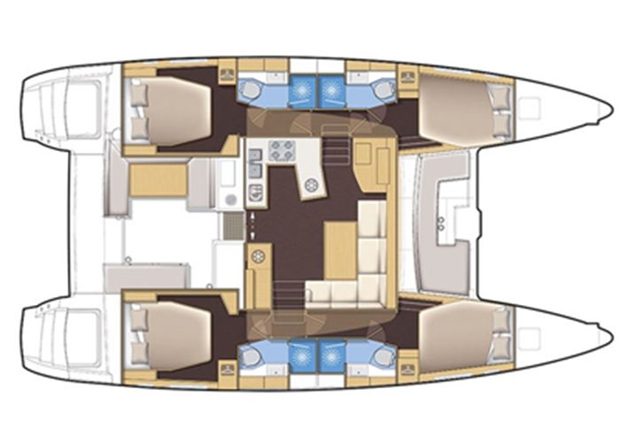 Lagoon 450 - Layout