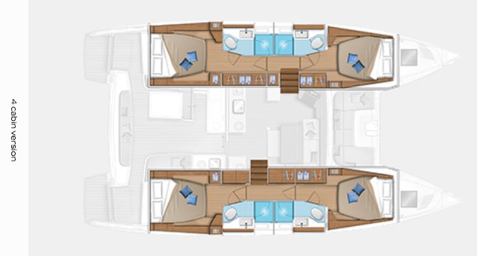 Lagoon 46 - Layout
