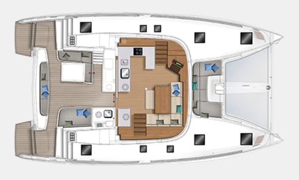 Lagoon 46 - Layout