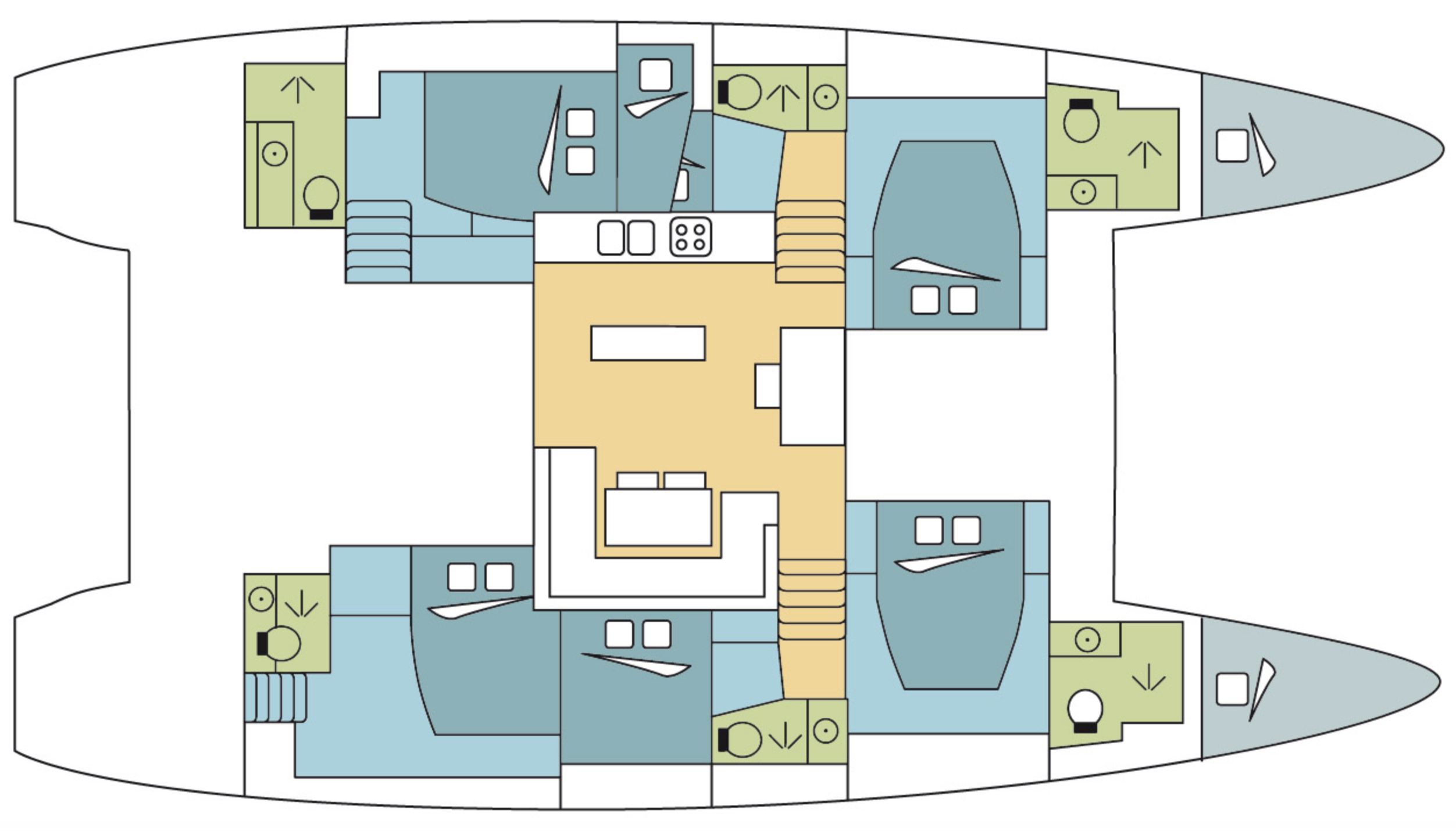Lagoon 52F Layout