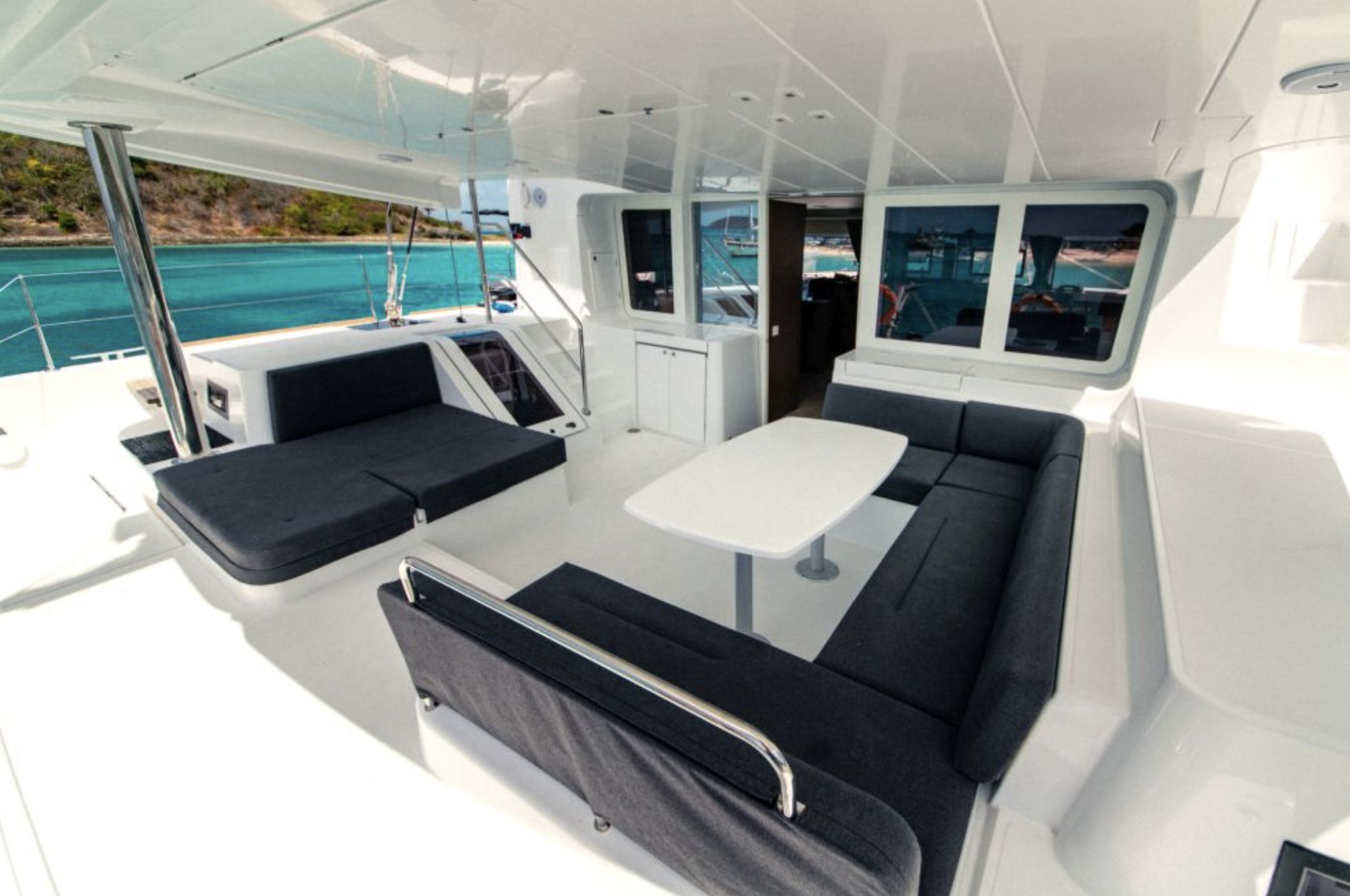Lagoon 52F Cockpit