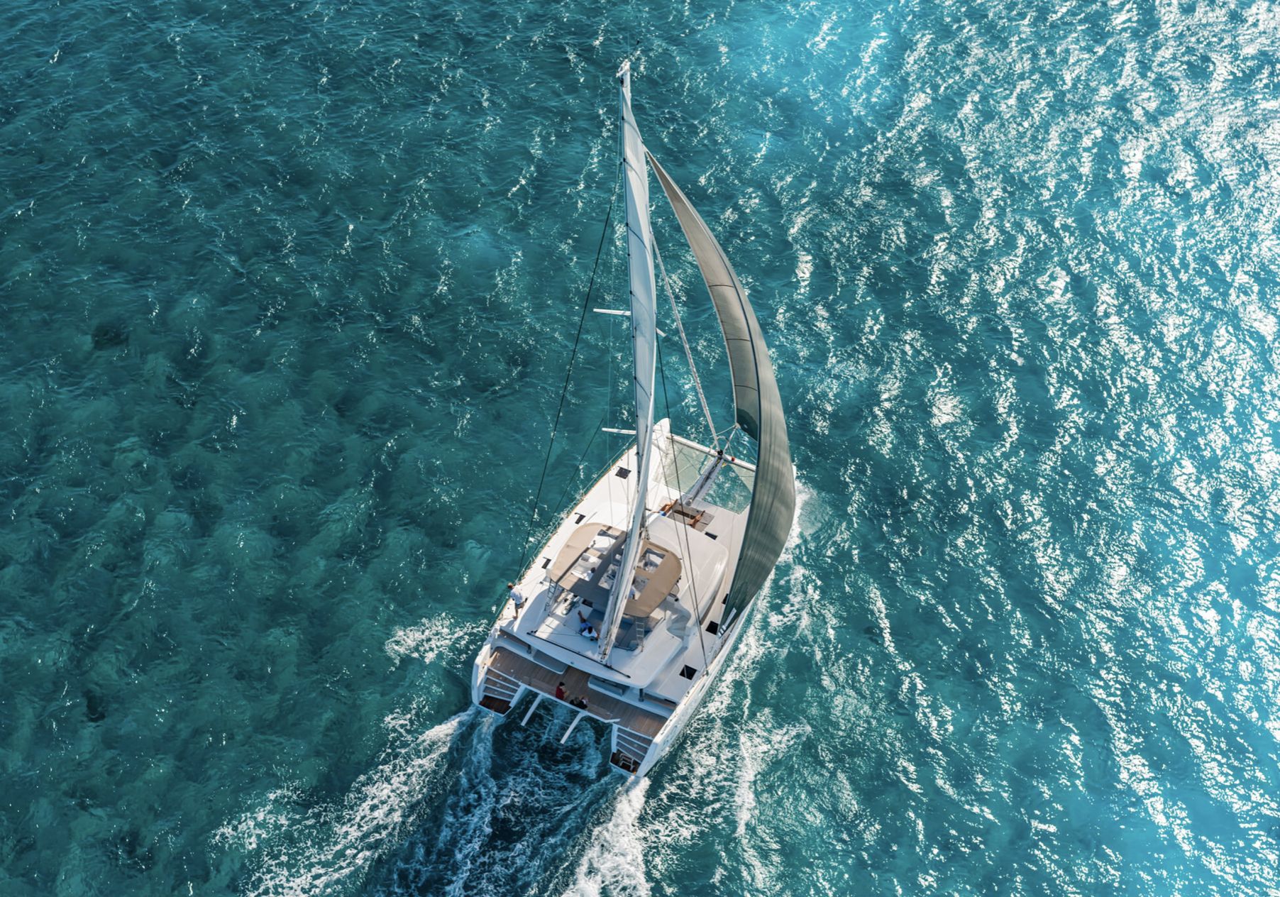 Lagoon 52F Aerial View