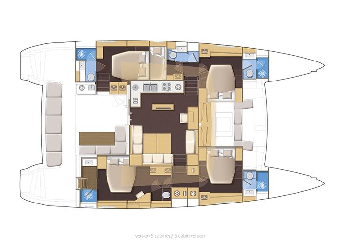 Lagoon 560 - Layout