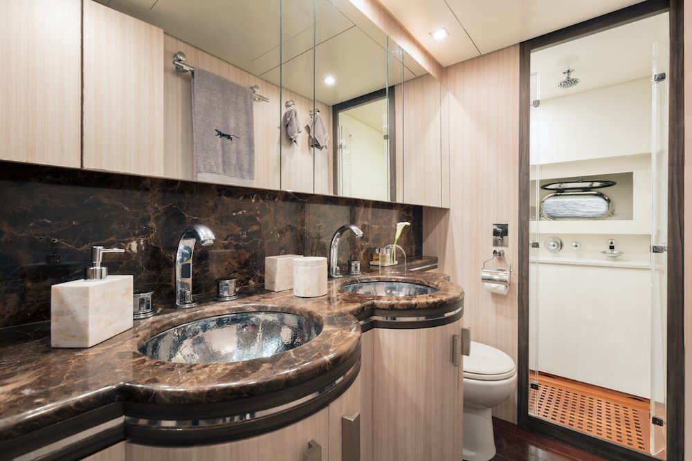 Leopard 34m Motor Yacht Bathroom