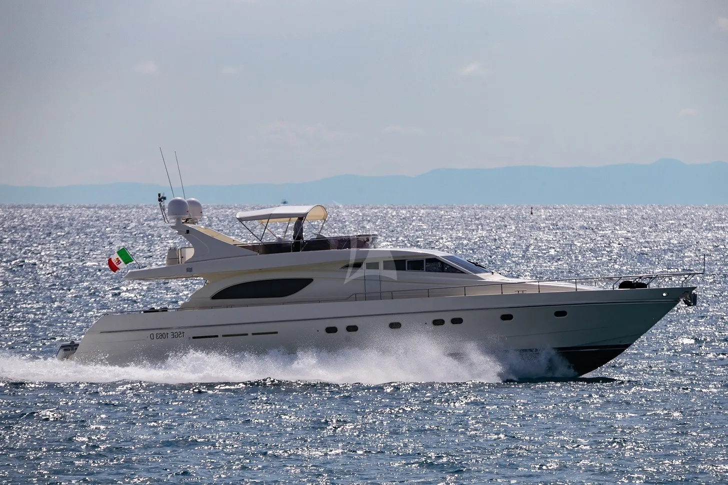 MAITE Ferretti 72 Side View