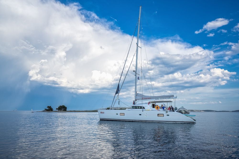 at anchor