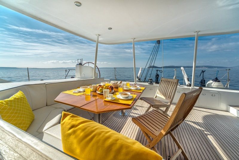 aft deck dining table