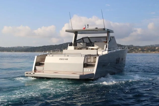 Med 52 Day Charter Motoryacht Aft Deck