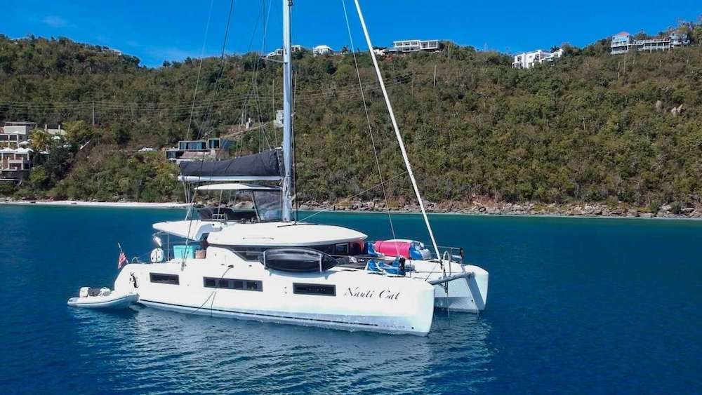 NAUTI CAT Lagoon 50 Anchor in the BVI