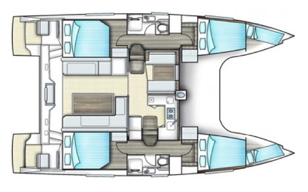 Nautitech 40 Layout