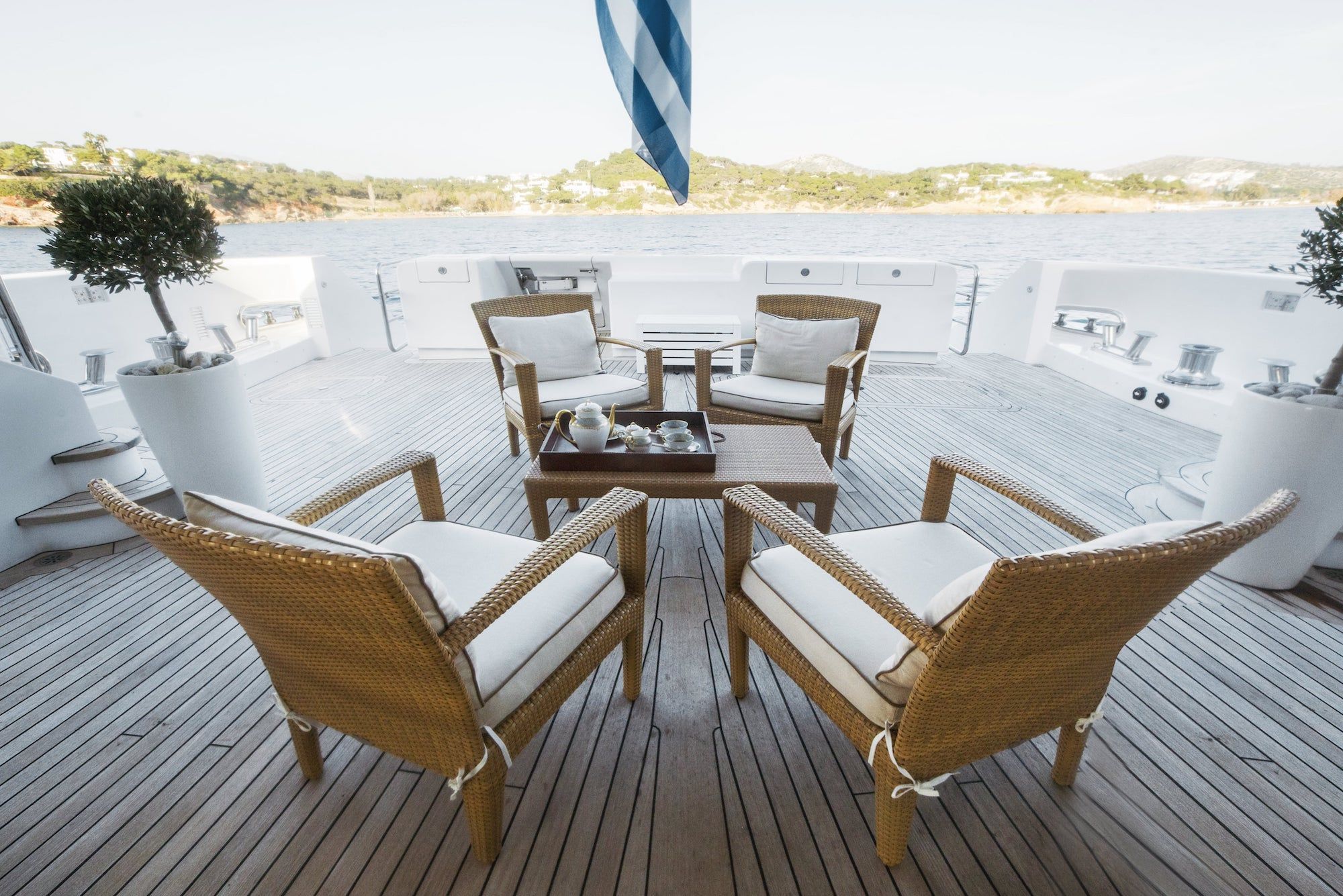 ISA Motor Yacht OASIS Aft Deck