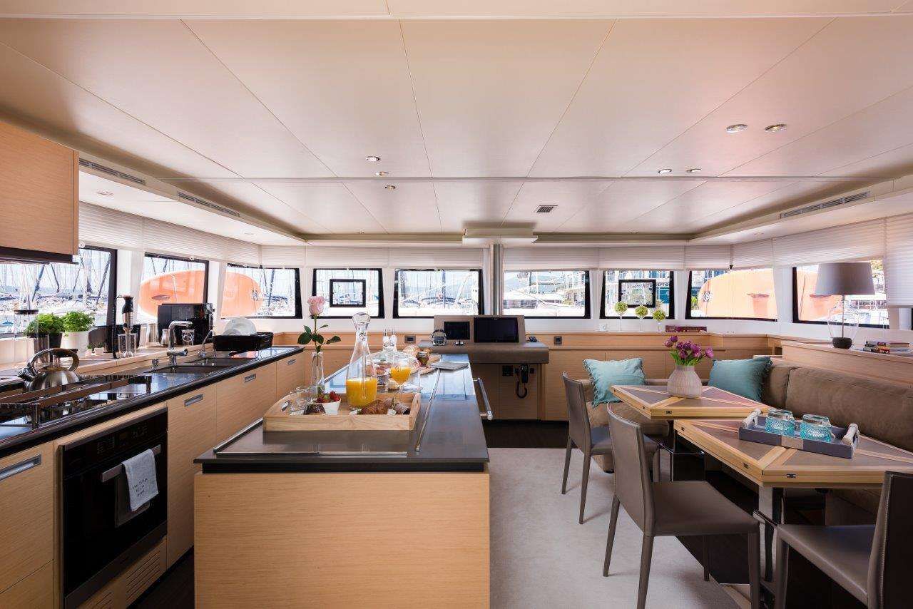 OPAL Lagoon 620 Luxury Catamaran Dining