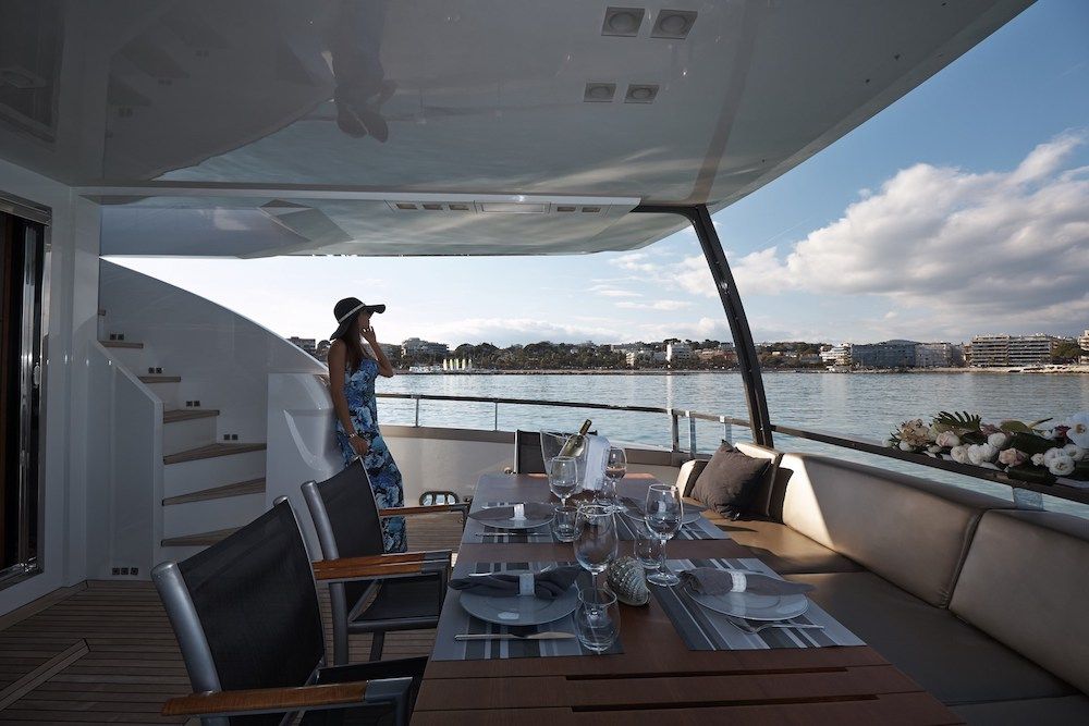 QUANTUM Motor Yacht Aft Deck