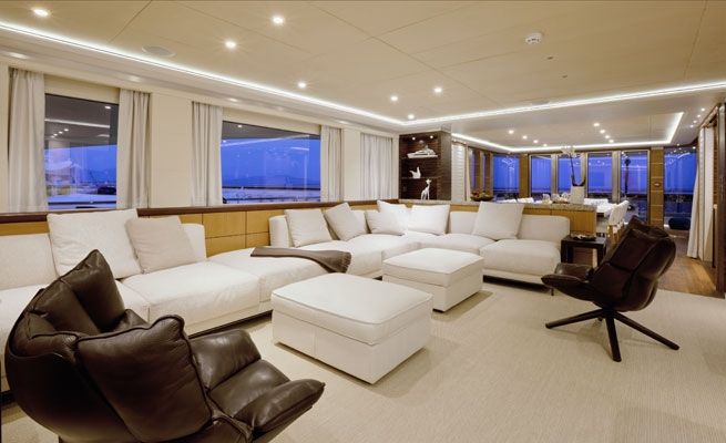 QUARANTA Curvelle 34m Luxury Superyacht Main Salon
