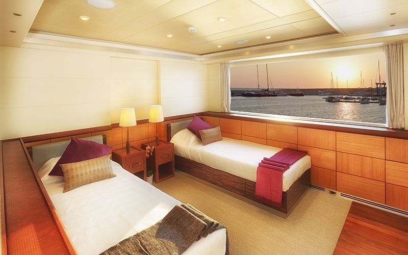 QUARANTA Curvelle 34m Luxury Superyacht Twin Cabin