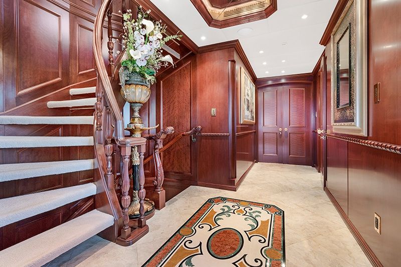 RELENTLESS Trinity 145 Luxury Superyacht Stairwell