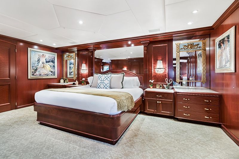 RELENTLESS Trinity 145 Luxury Superyacht Master Cabin
