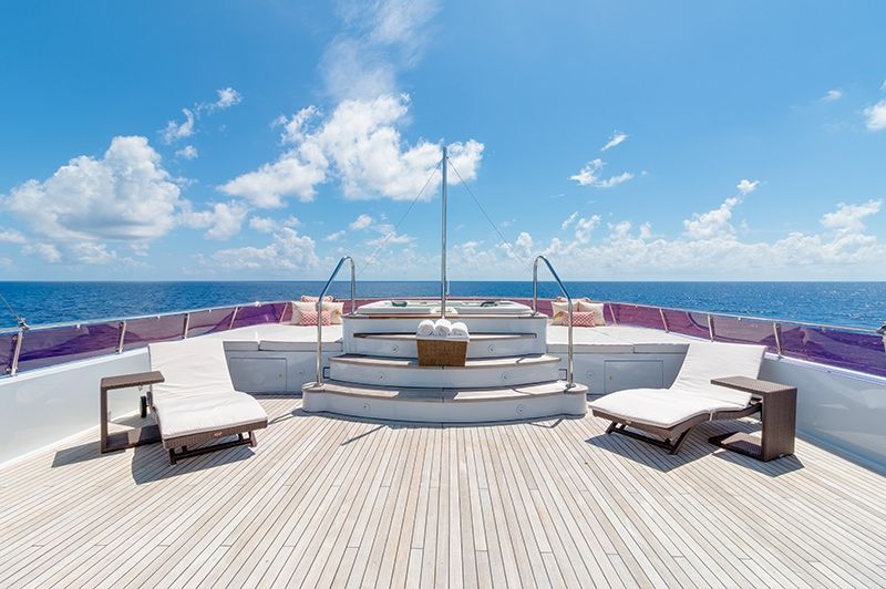 RELENTLESS Trinity 145 Luxury Superyacht Sun Deck
