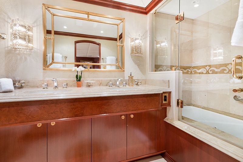 RELENTLESS Trinity 145 Luxury Superyacht Bathroom