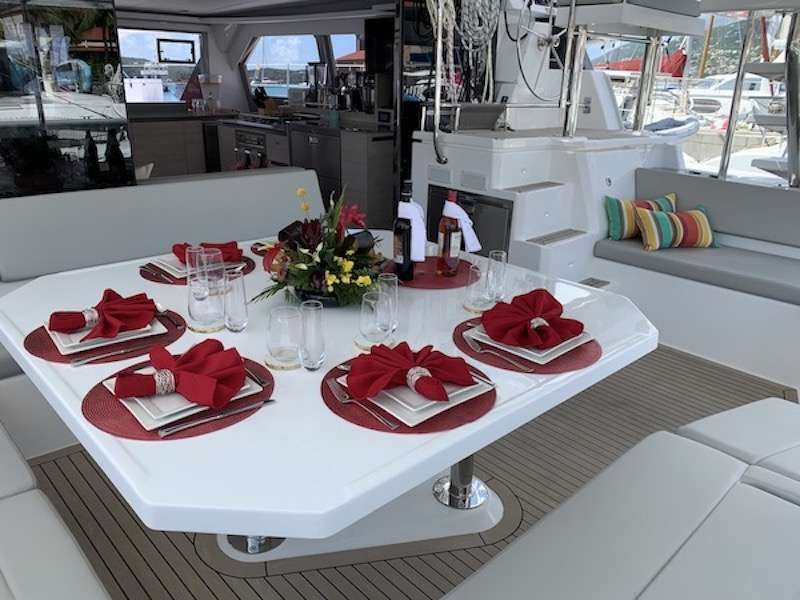 aft deck dining table
