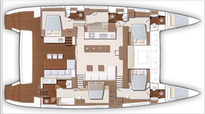 Lagoon 630 - Layout