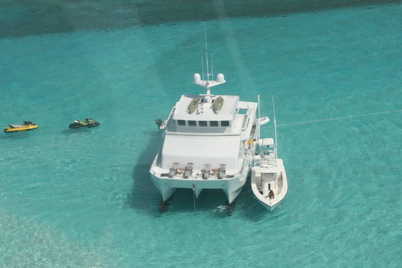 aerial view with watertoys