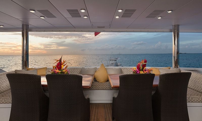 THREE FORKS Christensen 49m Aft Deck