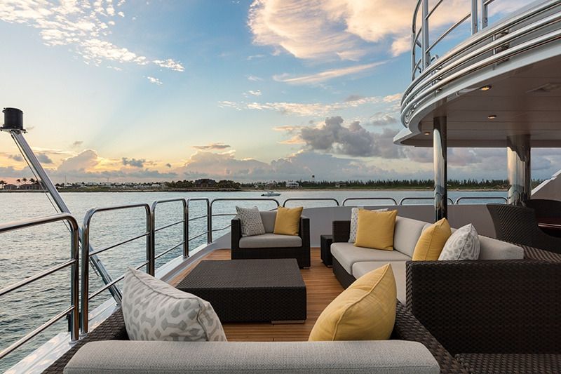 THREE FORKS Christensen 49m Aft Deck