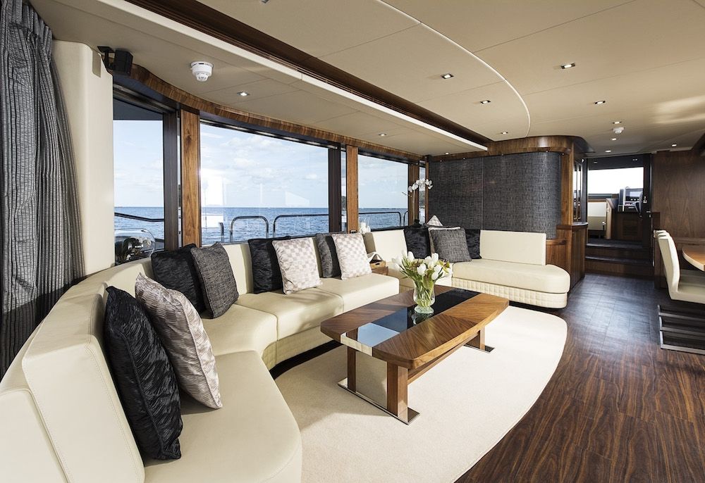 Sunseeker 28m Twenty Eight French Riviera Saloon Luxury Interior Design